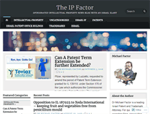 Tablet Screenshot of blog.ipfactor.co.il